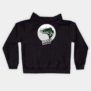 Bass fishing club Kids Hoodie